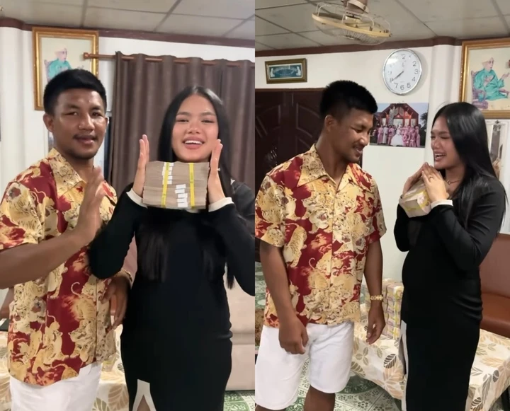 Nữ võ sĩ Muay được chồng tặng 1 triệu baht nhờ có bé trai