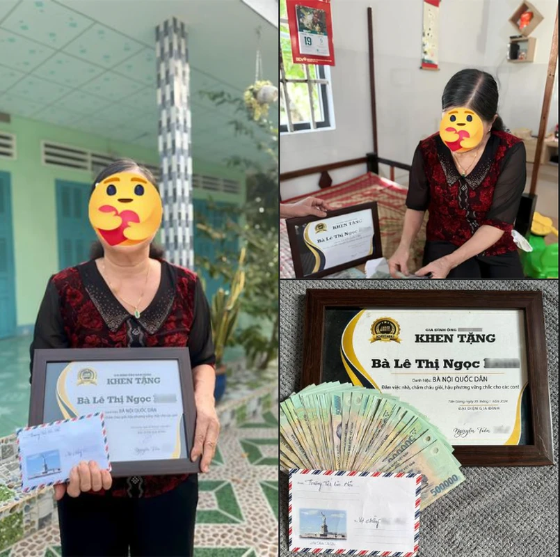 Nàng dâu “chơi lớn” thưởng Tết cho mẹ chồng, netizen trầm trồ