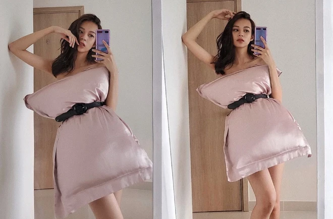 “Bắt” trend lấy gối làm váy, người đẹp Việt trông cực sexy và sành điệu