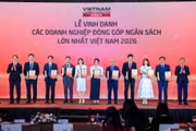 DOJI nhận vinh danh TOP 7 Doanh nghiệp phân phối - bán lẻ tư nhân nộp ngân sách lớn nhất