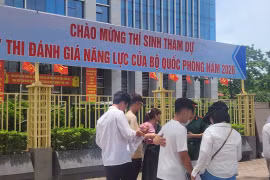 Hàng nghìn thí sinh bước vào kỳ thi đánh giá năng lực của Bộ Quốc phòng