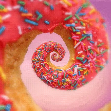 Thế giới ngọt ngào của bánh vòng donut.