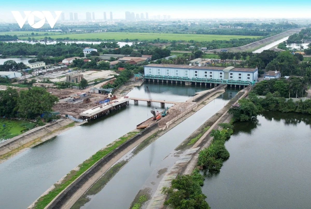 Trạm bơm Yên Sở duy trì trực 24/7, sẵn sàng tiêu thoát nước mùa mưa 2026