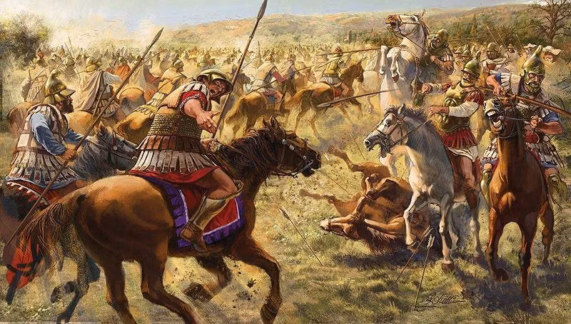  7. Alexander chôn cất trọng thể các chiến binh tử trận. Ông cho tổ chức tang lễ trọng thể cho những binh sĩ Hy Lạp tử trận và gửi tượng của 25 người anh hùng về đền thờ Athena ở Athens như một thông điệp chính trị. Ảnh: Pinterest.
