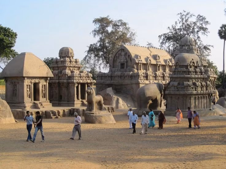  Di sản thế giới UNESCO. Mahabalipuram được UNESCO công nhận là Di sản Thế giới vào năm 1984 nhờ giá trị kiến trúc và lịch sử. Ảnh: Pinterest.