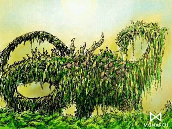  Người bản địa tin rằng nó thật sự tồn tại. Họ mô tả Mokele-mbembe là loài ăn thực vật dưới nước, thường phá thuyền khi lãnh thổ bị xâm phạm. Ảnh: Pinterest.