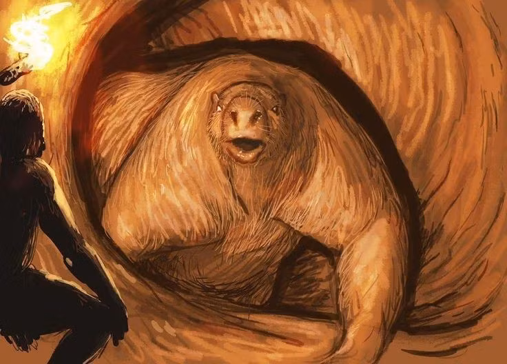  7. Liên hệ với truyền thuyết. Sự tồn tại của Mylodon từng gợi cảm hứng cho nhiều truyền thuyết về “quái thú khổng lồ” ở Nam Mỹ. Ảnh: Pinterest.