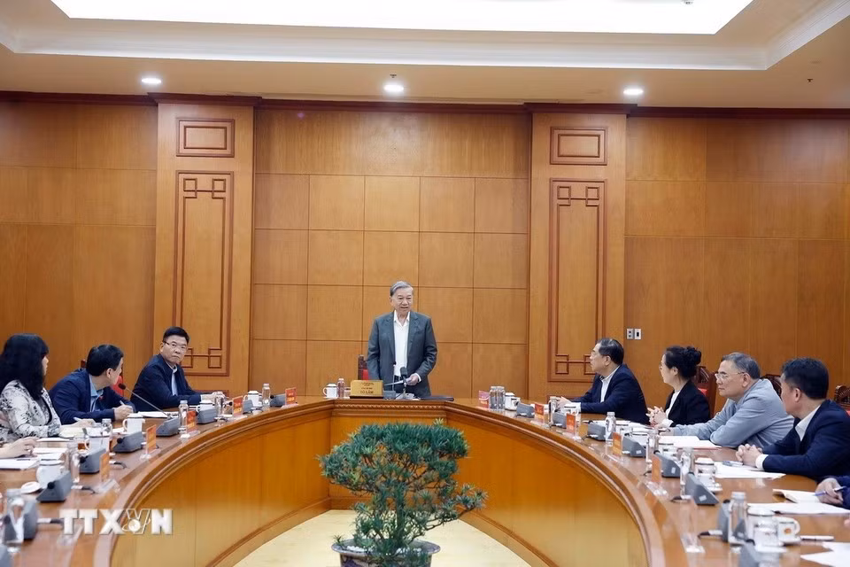 Tổng Bí thư Tô Lâm chủ trì buổi làm việc