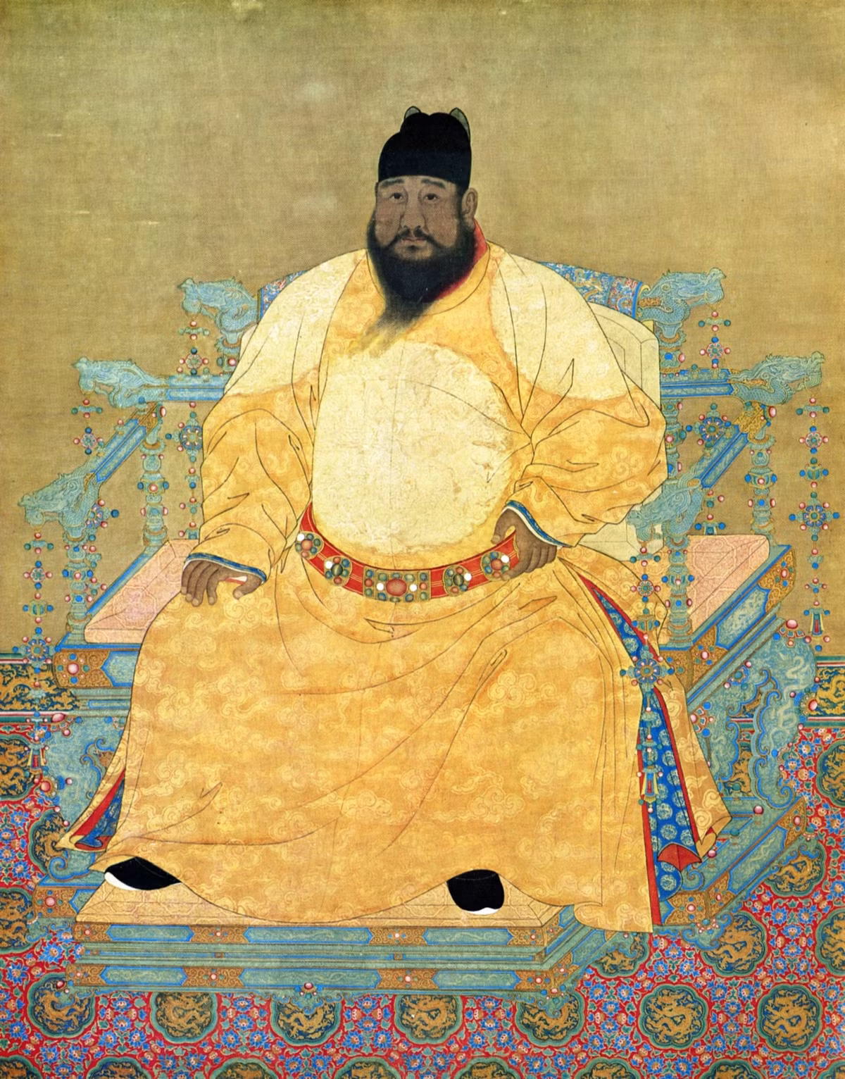 Tranh vẽ hoàng đế nhà Minh Chu Chiêm Cơ (Minh Tuyên Tông). Ảnh: Sohu.