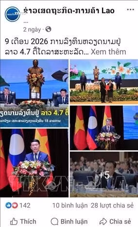 Bài đăng trên trang Facebook chính thức của tờ Kinh tế-thương mại. Ảnh chụp màn hình: TTXVN phát