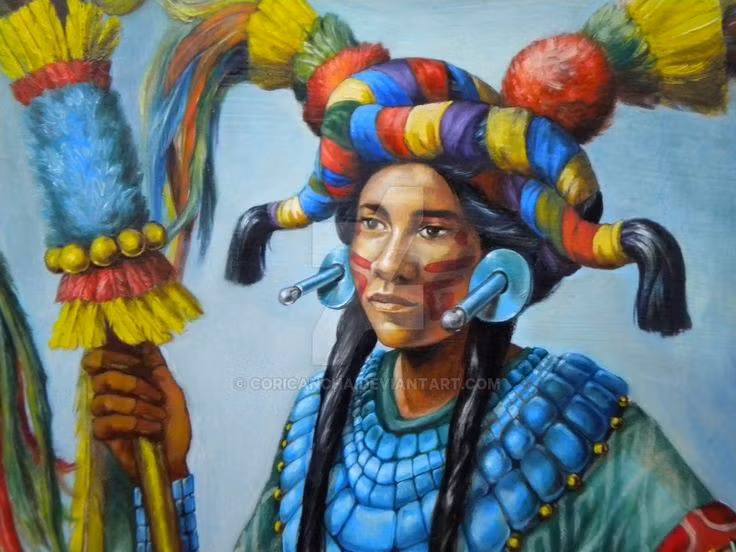  Hôn nhân chính trị cực kỳ quan trọng. Nhiều liên minh quyền lực của người Mixtec được tạo qua các cuộc hôn phối hoàng tộc. Ảnh: Pinterest.