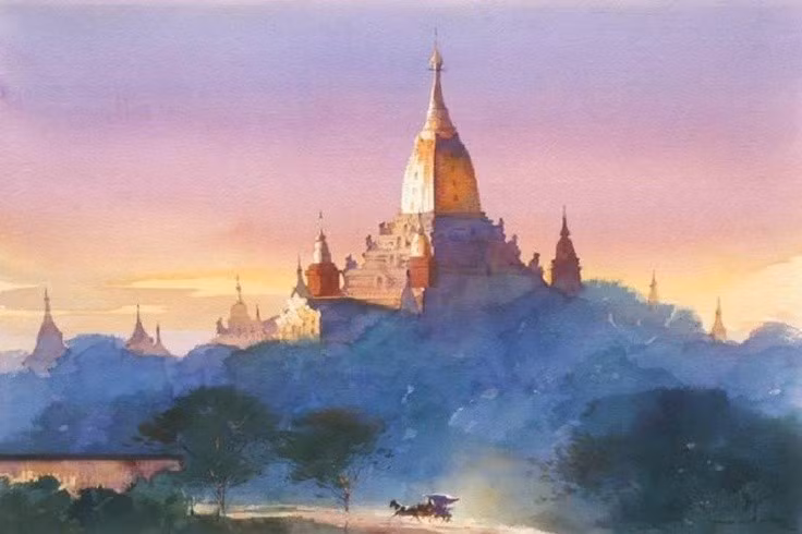  Đền Ananda là một trong những công trình nổi bật nhất. Đền Ananda, xây dựng vào thế kỷ 11, được xem là kiệt tác kiến trúc với bốn tượng Phật lớn quay về bốn hướng chính, thể hiện trình độ nghệ thuật cao của thời Pagan. Ảnh: Pinterest.
