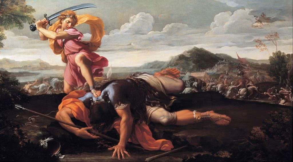 5. Heracles đóng vai trò quyết định. Theo truyền thuyết, loài khổng lồ chỉ có thể bị tiêu diệt bởi sự giúp sức của một anh hùng phàm trần – đó chính là Heracles. Ảnh: europeanconservative.com.
