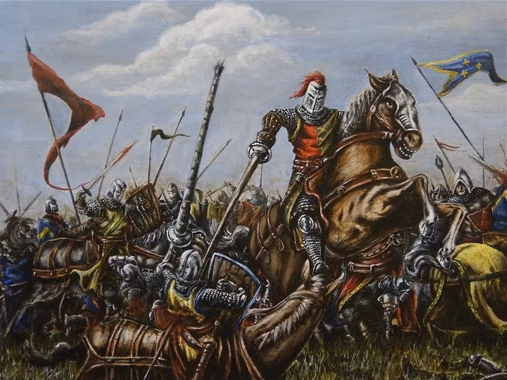  3. Bắt nguồn từ tranh chấp ngai vàng nước Pháp. Nguyên nhân sâu xa là do vua Anh Edward III tuyên bố quyền thừa kế ngai vàng Pháp sau khi triều đại Capetian tuyệt tự, dẫn đến căng thẳng leo thang. Ảnh: Pinterest.