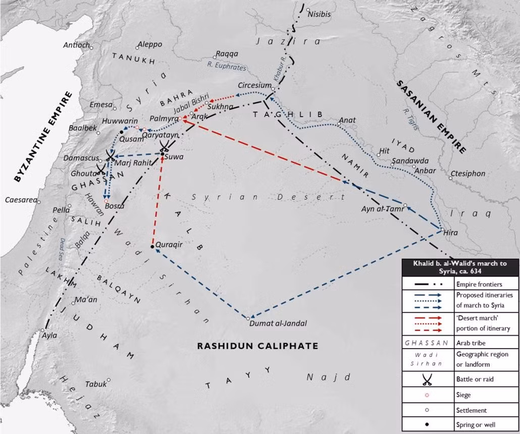 File:Khalid ibn al-Walid's Desert March to Syria, ca. April 634.png - Wikimedia Commons