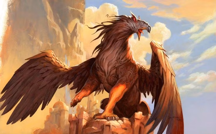  4. Liên hệ với mặt trời và trí tuệ. Một số truyền thuyết gắn Griffin với quyền năng của mặt trời và khả năng thấu suốt sự thật. Ảnh: Pinterest.