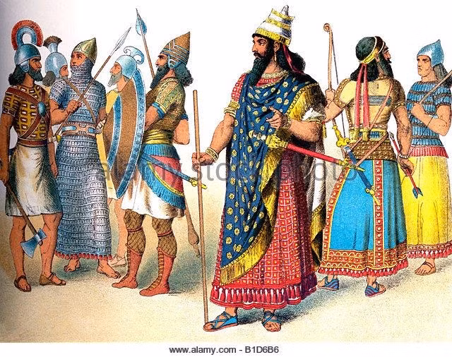  Họ xem mình là hậu duệ của đế quốc Assyria cổ đại. Dù trải qua nhiều thời kỳ đô hộ, ký ức lịch sử vẫn là phần quan trọng của bản sắc dân tộc Assyria. Ảnh: Pinterest.