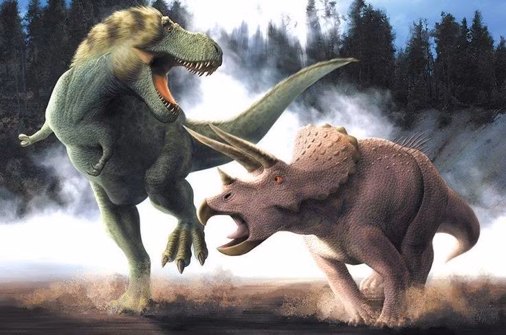  8. Là biểu tượng văn hóa đại chúng. Triceratops xuất hiện trong nhiều phim ảnh, truyện tranh và đồ chơi, nổi bật như một biểu tượng khủng long hiền lành nhưng mạnh mẽ, đối lập với khủng long ăn thịt. Ảnh: Pinterest.