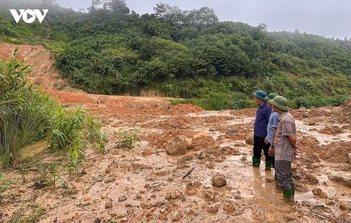 Khu vực xảy ra sạt lở