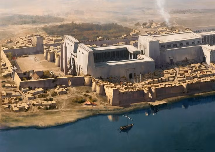  Bị biến đổi công năng qua thời gian. Trong lịch sử, đền Luxor từng được dùng làm nhà thờ Thiên chúa giáo và sau đó trở thành nhà thờ Hồi giáo, vẫn còn tồn tại đến nay. Ảnh: Pinterest.