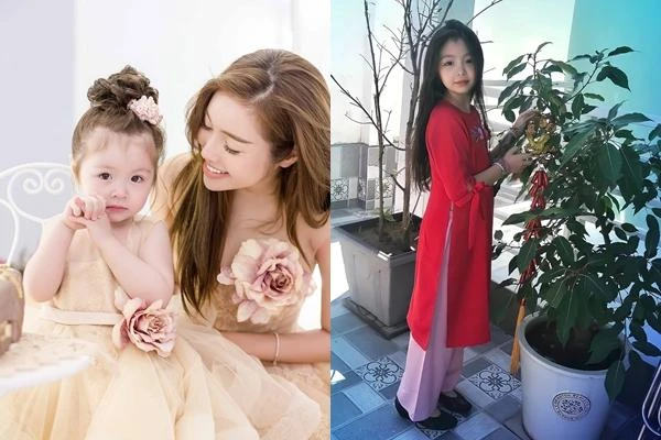 Con gái 7 tuổi của Elly Trần trổ mã, làm dáng như thiếu nữ