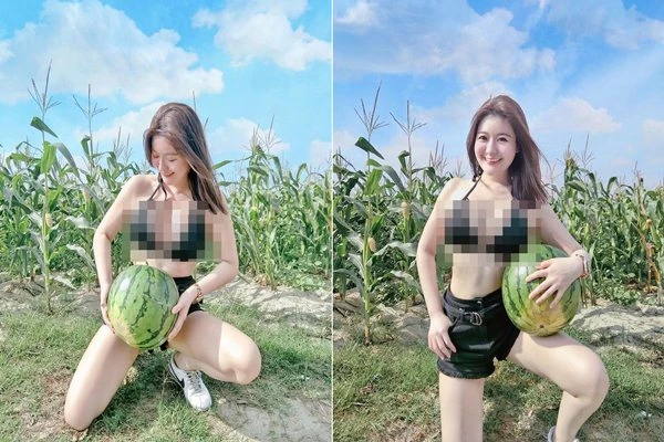 Gu thời trang gợi cảm của hot girl gây choáng khi diện bikini giữa ruộng ngô