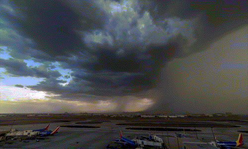Sợ khủng khiếp khoảnh khắc bom mưa Microburst hình thành