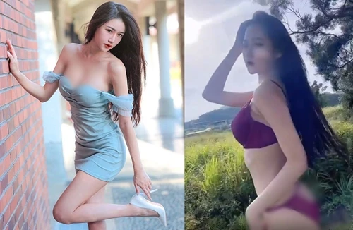 Đỏ mặt hot girl xinh đẹp diện nội y khoe dáng giữa đồng ruộng