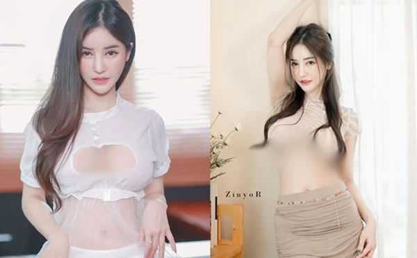 Đỏ mặt hot girl xinh đẹp nghiện mốt xuyên thấu, mặc như không