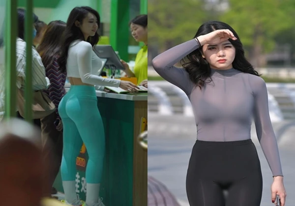 Đỏ mặt trước kiểu diện đồ tập này xuống phố của các mỹ nữ