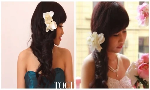Hướng dẫn bạn gái tạo kiểu tóc đẹp cho ngày Valentine