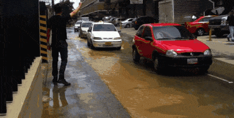 Bắt taxi để... qua đường.
