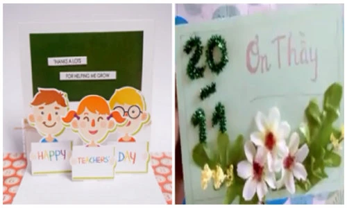 Hướng dẫn làm thiệp 20/11 đẹp lạ dành tặng thầy cô
