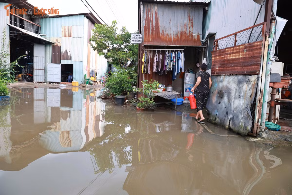 Điều khiến người dân mệt mỏi nhất là việc dọn dẹp gần như trở nên vô nghĩa. Nước chưa kịp rút thì những trận mưa mới lại xuất hiện, hoặc phương tiện đi qua tiếp tục đẩy nước vào nhà.