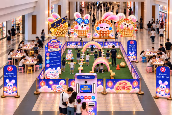 Vincom Moonifest: Lên đồ nhập hội, rước đèn đón may mùa Trung thu