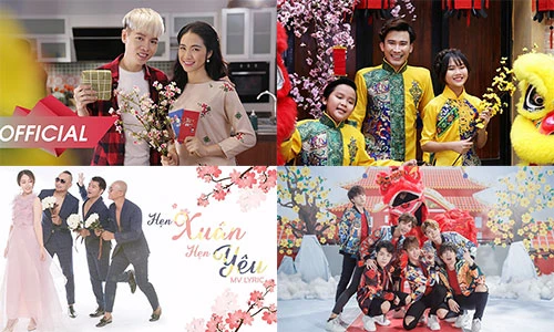 Ngập tràn sắc xuân trong MV Tết 2018 của sao Việt