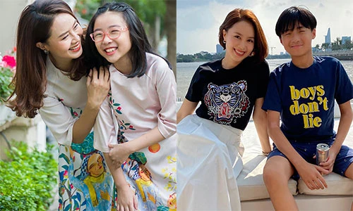 Đời thường của Hồng Diễm "Hướng dương ngược nắng" bên hai con