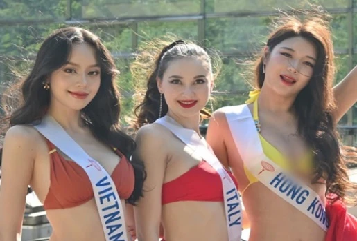 Thanh Thủy và dàn thí sinh Miss International 2024 diện bikini nóng bỏng