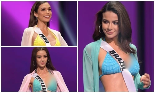 Thí sinh Miss Universe diện bikini khoe thân hình bốc lửa ở bán kết