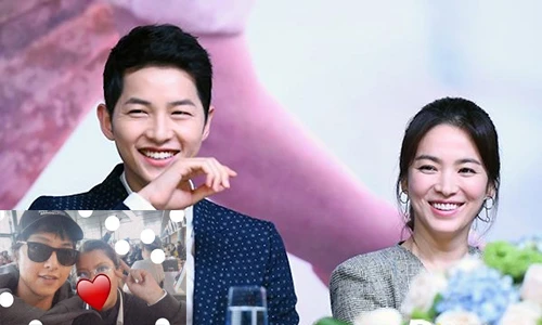 Song Joong Ki tươi rói giữa tin đồn quay lại với Song Hye Kyo