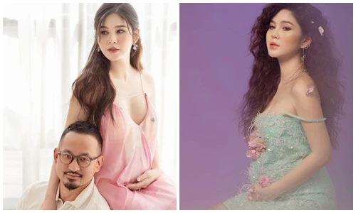 Bụng bầu vượt mặt, MC Thu Hoài vẫn gợi cảm