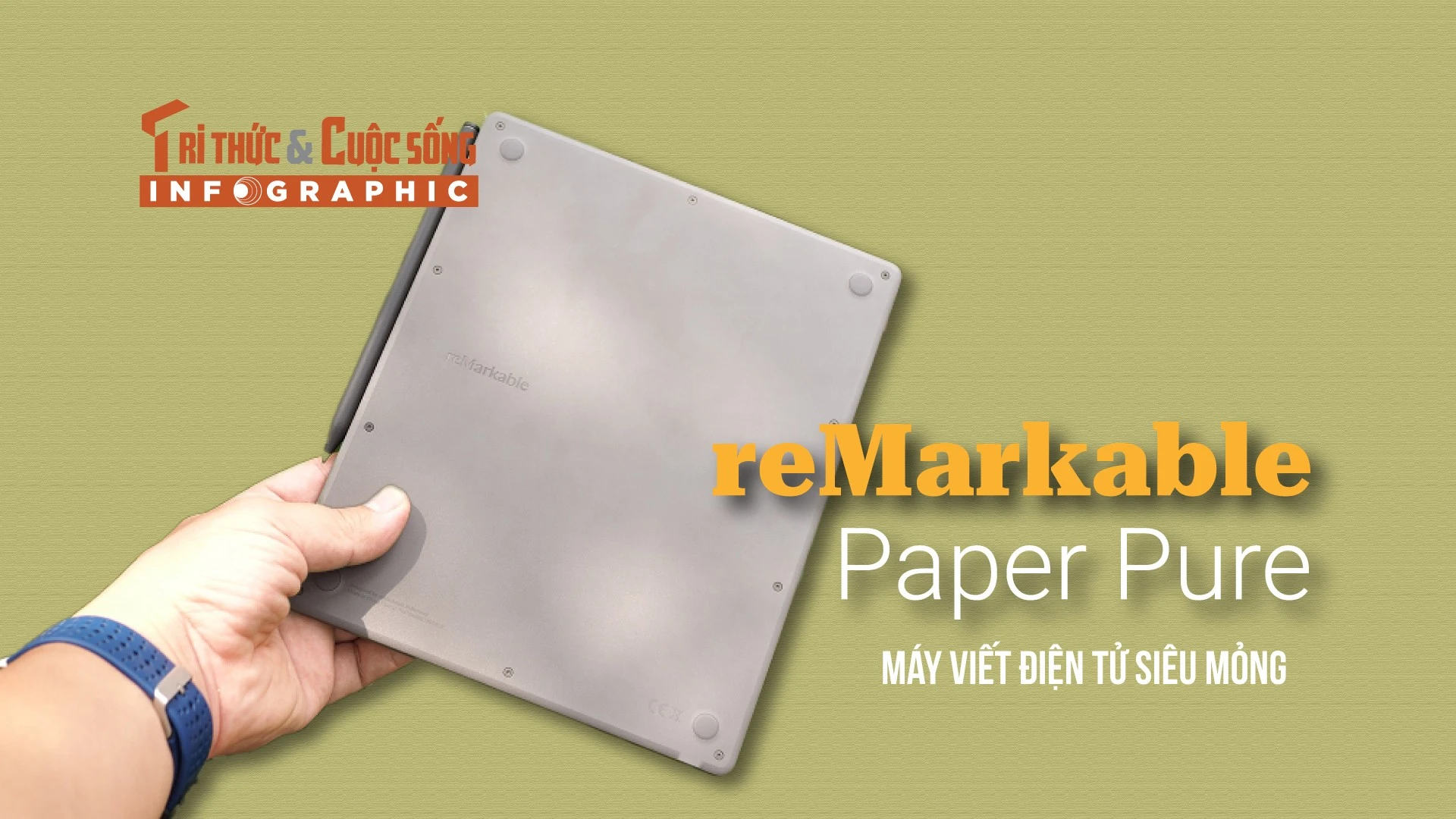 [INFOGRAPHIC] reMarkable Paper Pure, máy viết điện tử siêu mỏng 