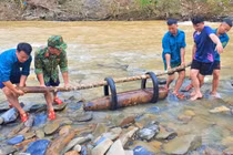 Hủy nổ thành công quả bom nặng khoảng 250kg còn nguyên kíp nổ