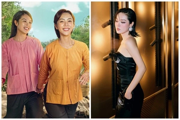 Trâm Anh đóng em gái Thu Trang, sở hữu nhan sắc gây mê