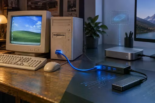 Calude đưa Windows 98 vượt thời gian với loạt kết nối hiện đại