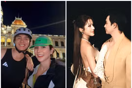 [GALLERY] Diệp Lâm Anh - Phạm Kiên ngày càng gắn bó, thường xuyên diện đồ đôi