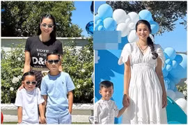 [GALLERY] Phạm Hương mở tiệc sinh nhật sớm cho con trai tại biệt thự ở Mỹ