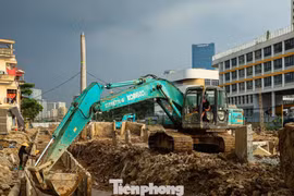 Đường nối Phạm Hùng - Lê Đức Thọ thi công trở lại sau 9 năm