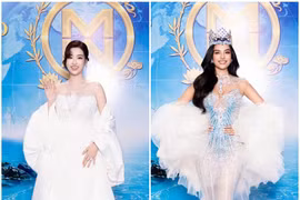 [GALLERY] Hoa hậu Đỗ Mỹ Linh khoe sắc trên thảm xanh chung kết Miss World