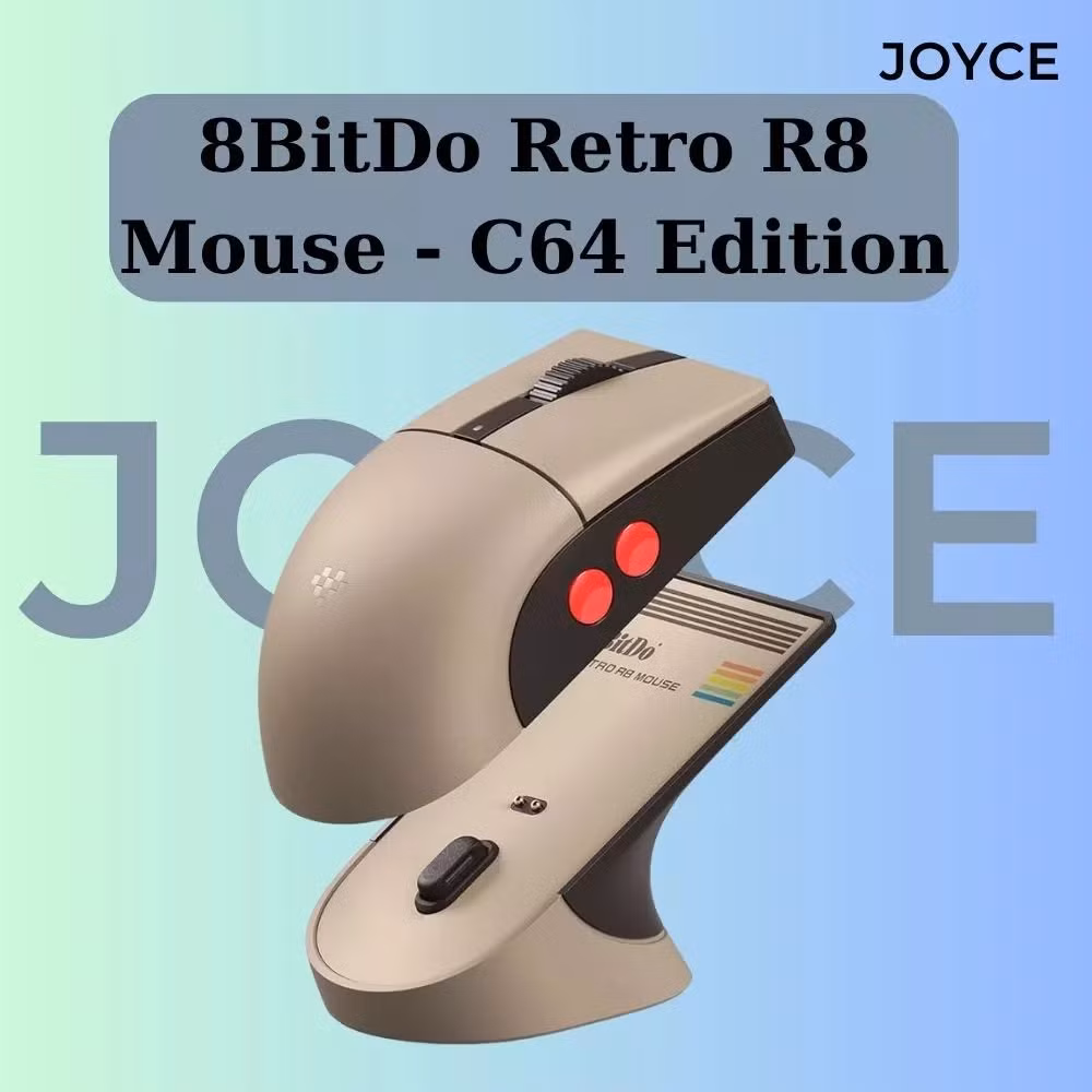 Ở phân khúc cao cấp hơn, 8BitDo Retro R8 C64 Edition đang là cái tên nổi bật nhờ thiết kế lấy cảm hứng từ dòng máy tính Commodore 64 huyền thoại, đi kèm dock sạc đồng bộ và nhiều tùy chọn màu sắc đậm chất hoài cổ.